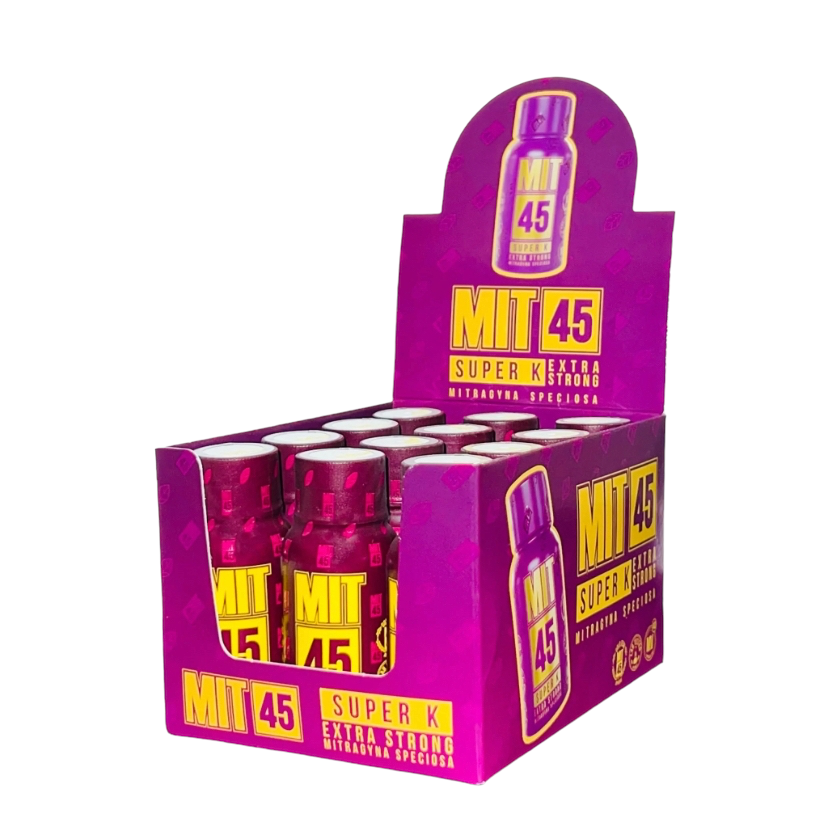 MIT 45 SUPER K EXTRA STRONG KRATOM EXTRACT SHOTS BOX OF 12 Vape plus
