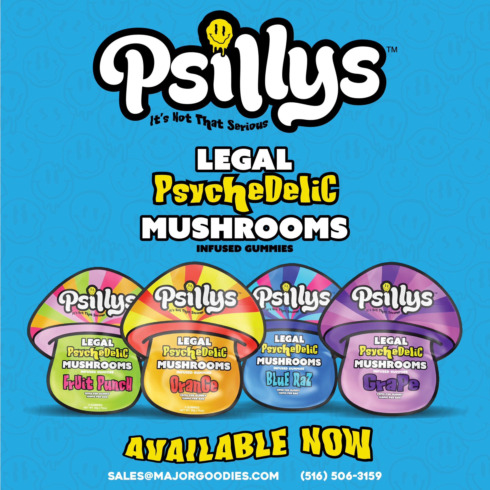 PSILLYS 150MG PSYCHEDELIC MUSHROOM GUMMIES 5CT - Vape plus