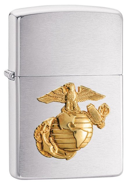 ZIPPO LIGHTER REGULAR EMBLEM MARINE 280MAR - Vape plus