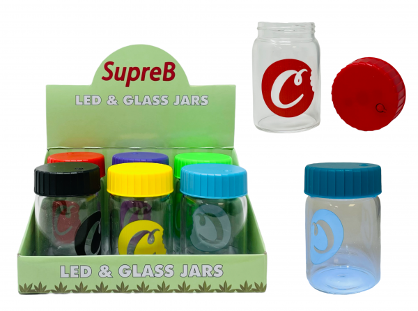 SUPREB LED & GLASS JARS BOX OF 6