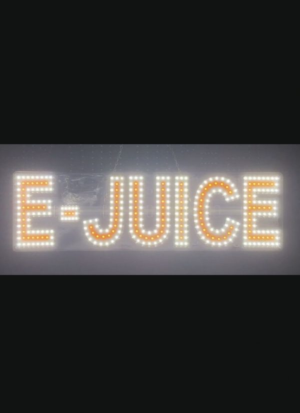 BUSINESS IMAGE SIGN LED (E-JUICE) DESIGN