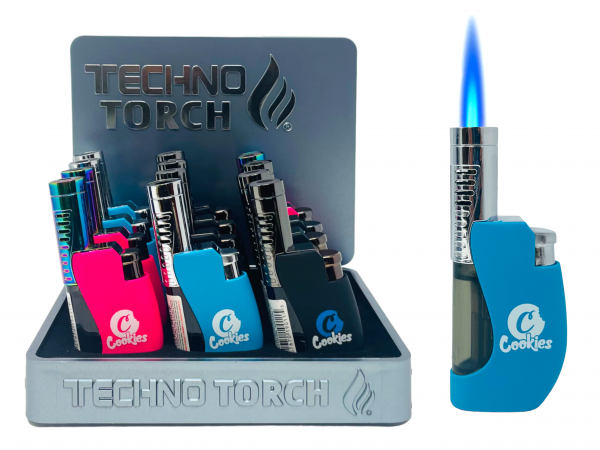 TECHNO TORCH #19011-CO COOKIES DESIGN TORCH LIGHTERS BOX OF 12