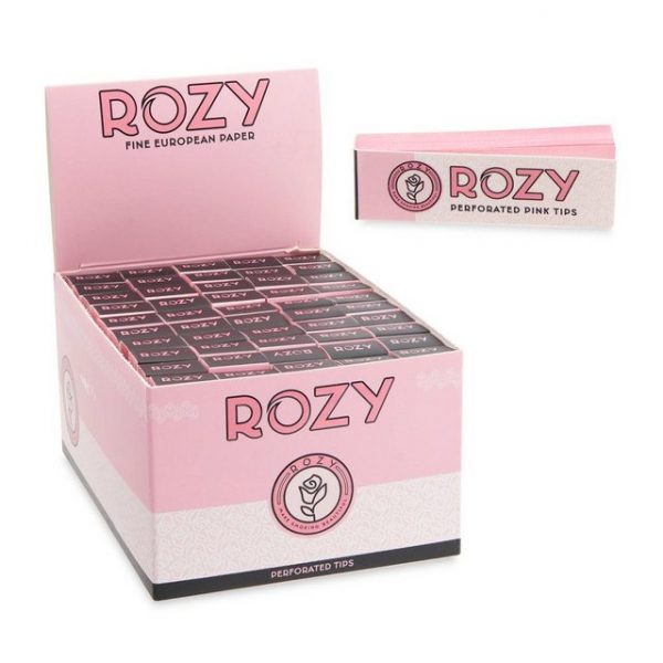 ROZY PINK PERFORATED TIPS 50CT BOX OF 50