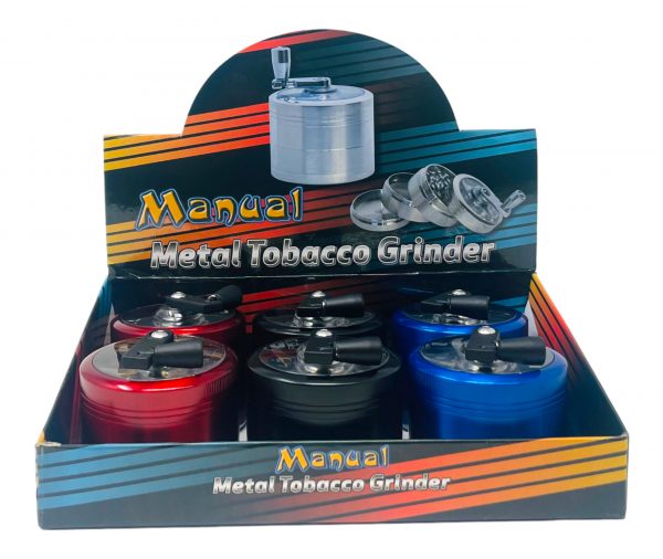 TOBACCO GRINDER 4 PARTS #MD863SY-4H BOX OF 6