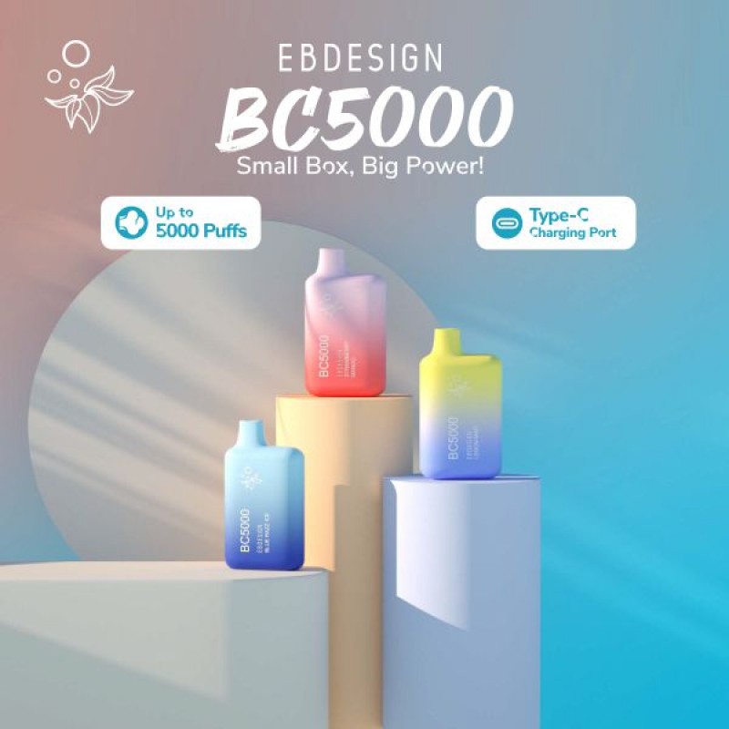 E.B. Designs BC5000 Disposable Vape (5%, 5000 Puffs) - Magma