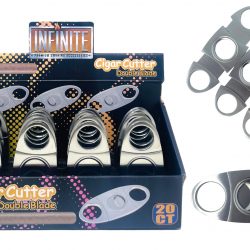INFINITE METAL CIGAR CUTTER BOX OF 20 #XJD-07