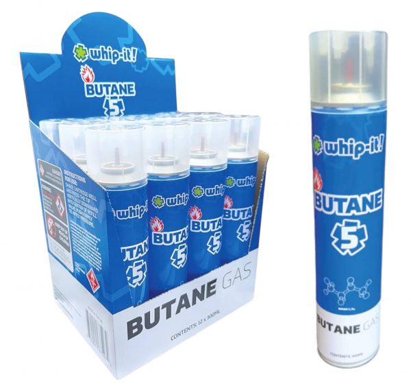 WHIP IT 5X BUTANE BLUE BOX OF 12